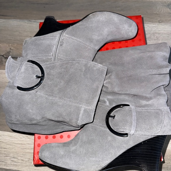 Boots, name-Naughty Monkey, grey suede - Picture 3 of 10